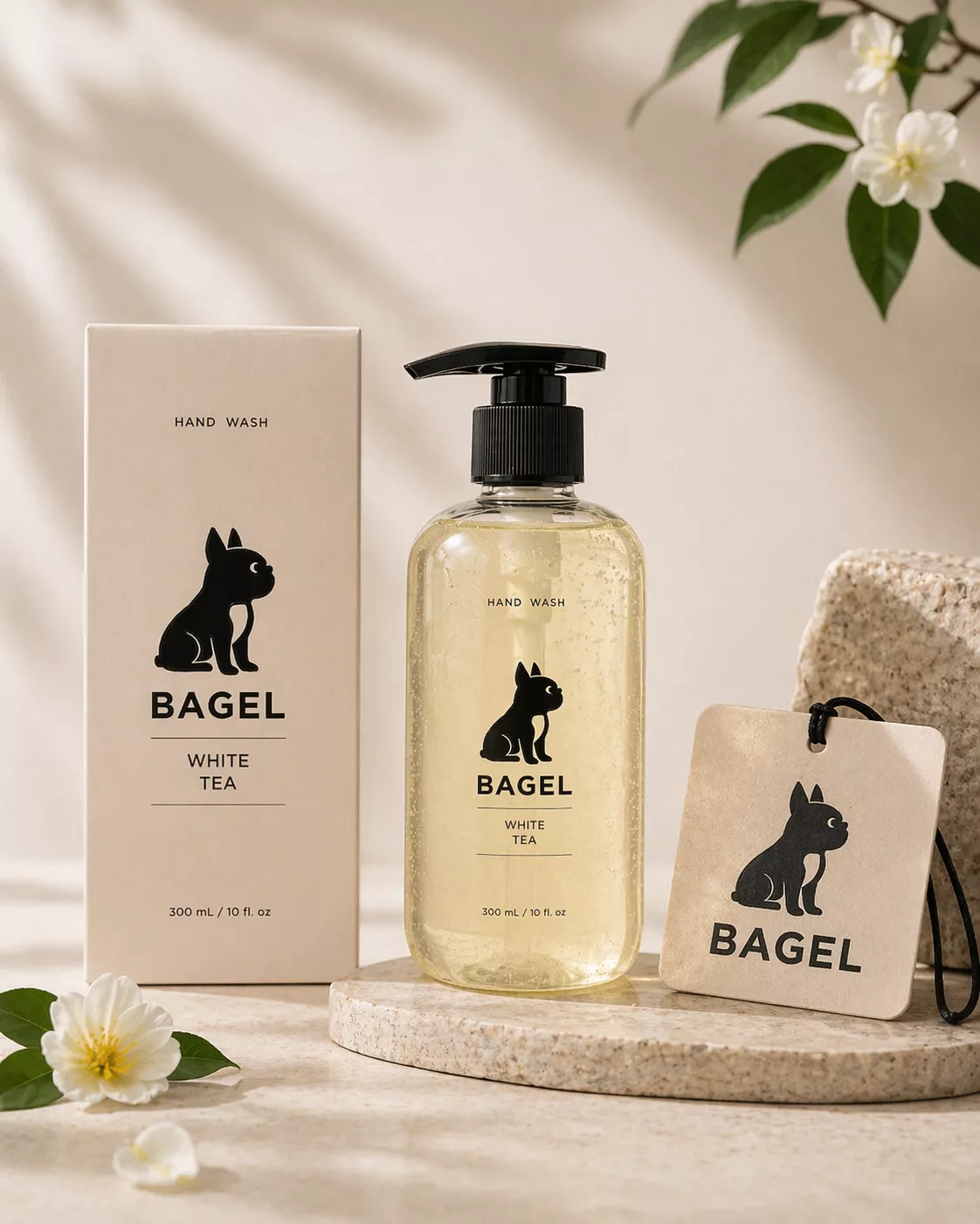 BAGEL 居家儀式感 霧隱白茶精品香氛套組 (洗手乳+香氛卡)