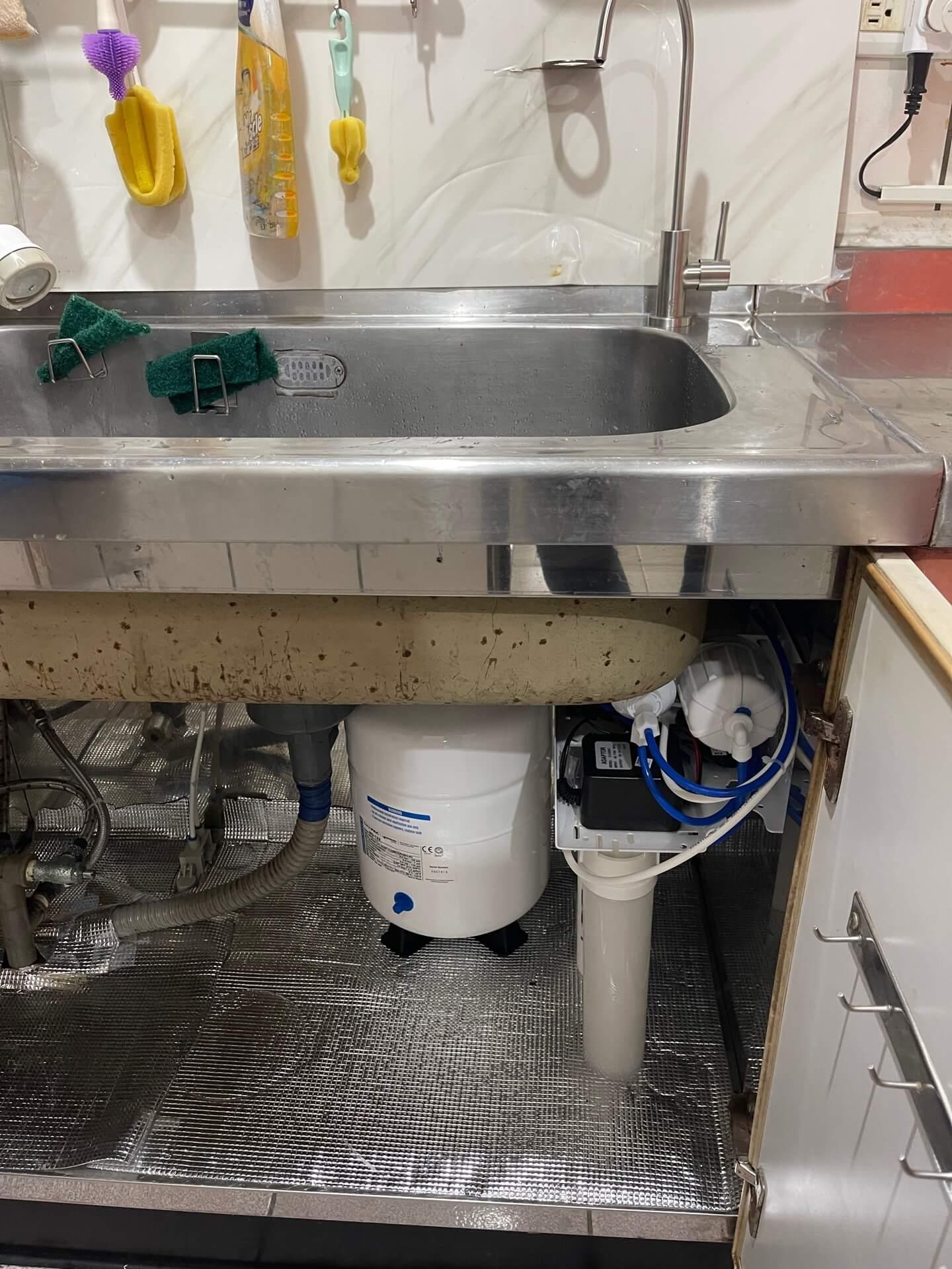 台中大雅｜居家RO淨水器安裝 卡式626RO（98型壓力式）＋2.2G壓力桶