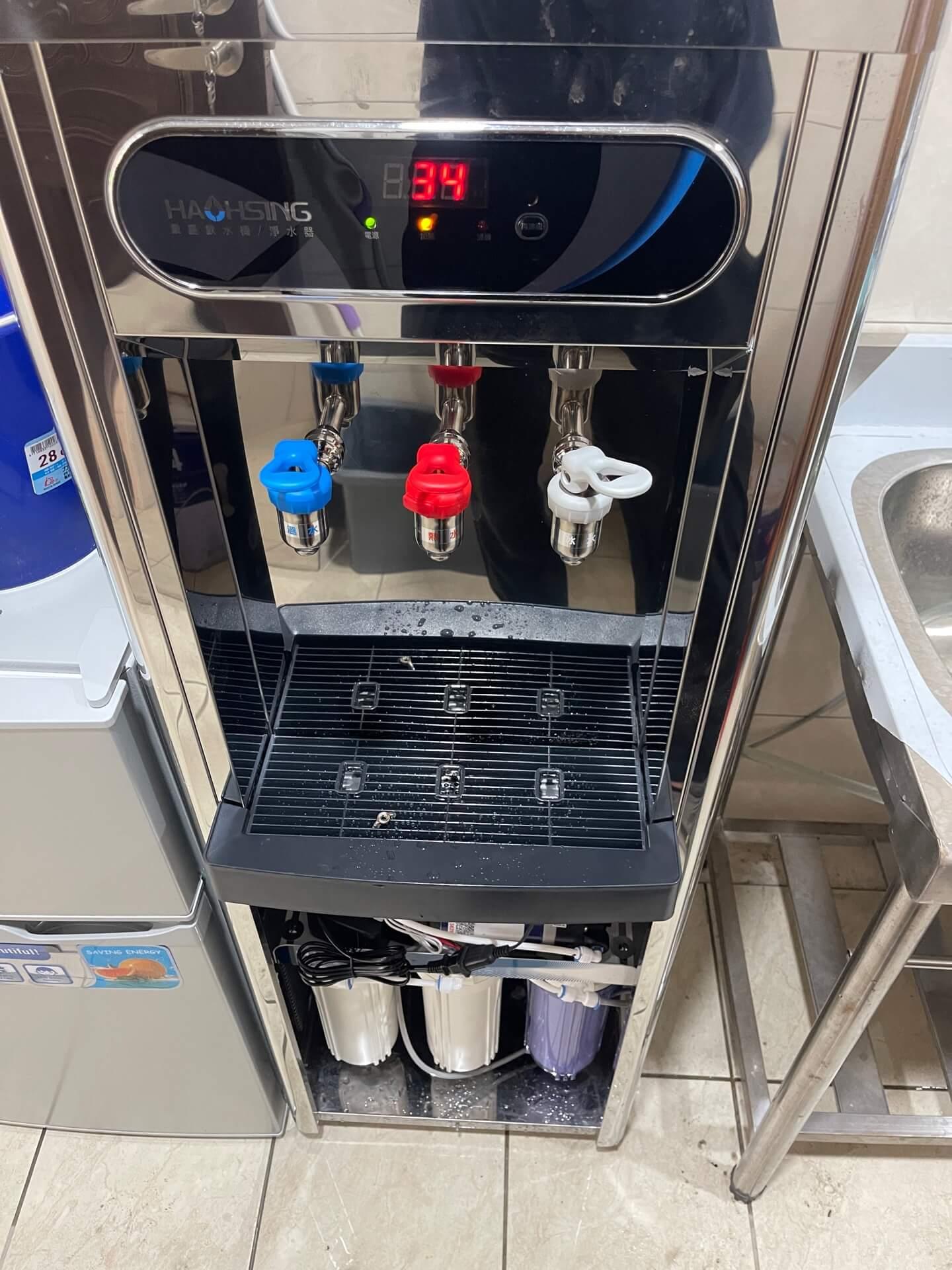 台中北屯｜商用飲水機安裝 HM-1687三溫龍頭（含617RO）