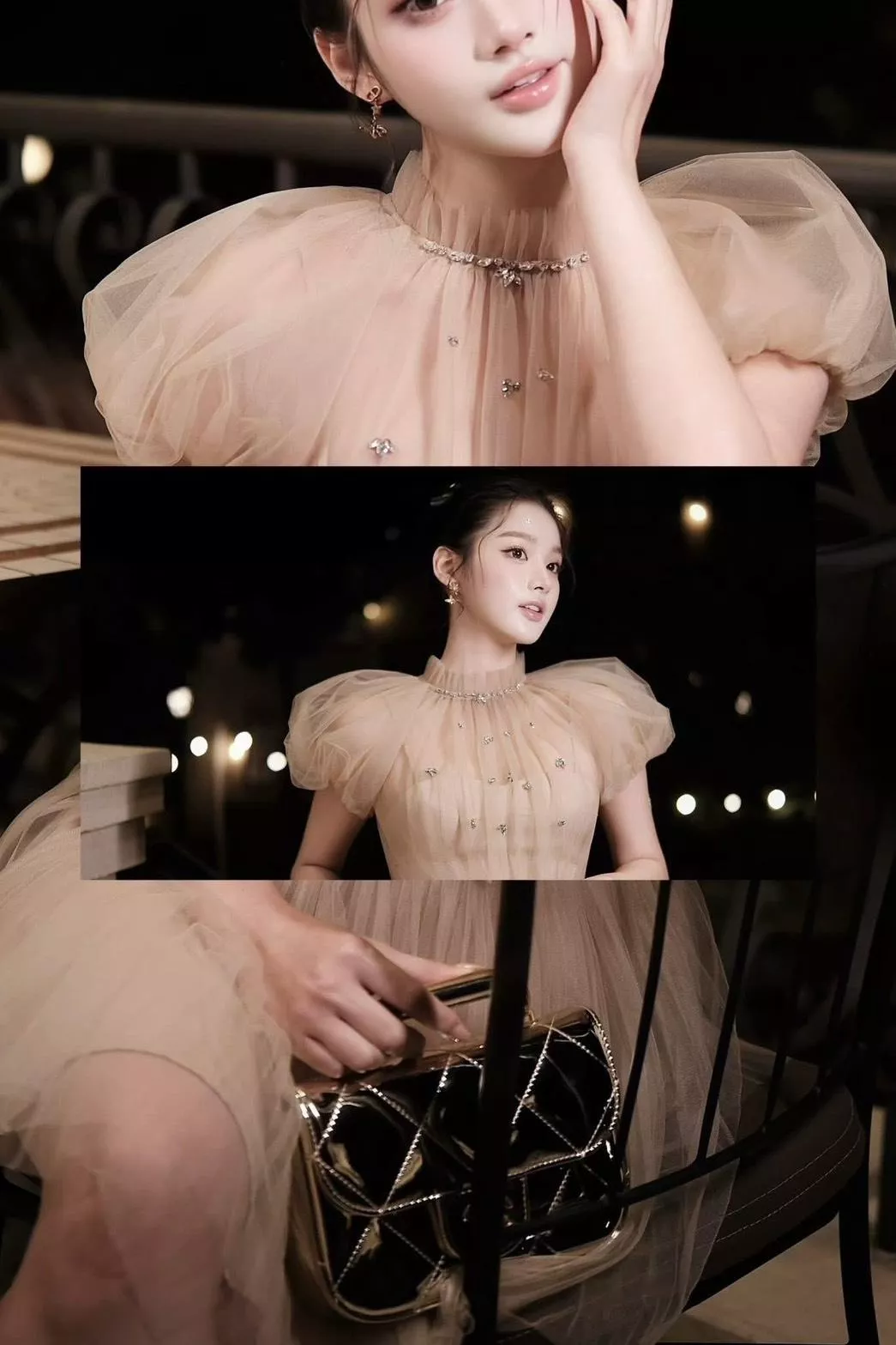 Velvet 名媛風選品 公主風紗裙（杏裸色）