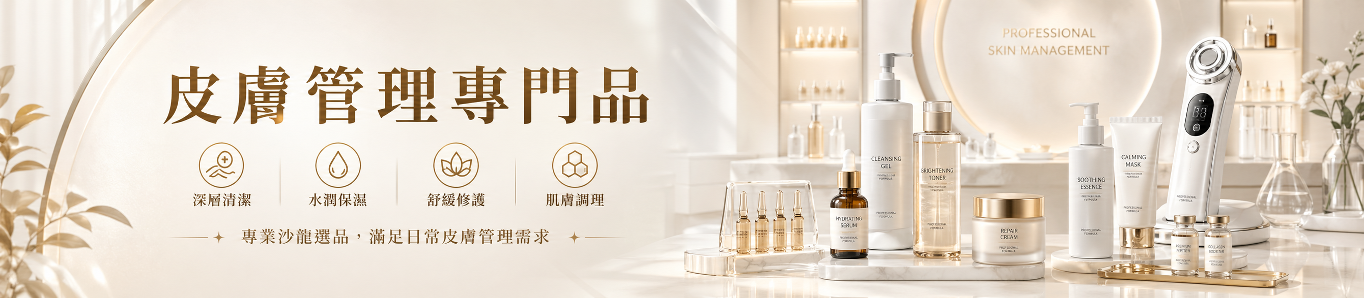 86美妝皮膚管理專門品、美容沙龍保養品與專業耗材