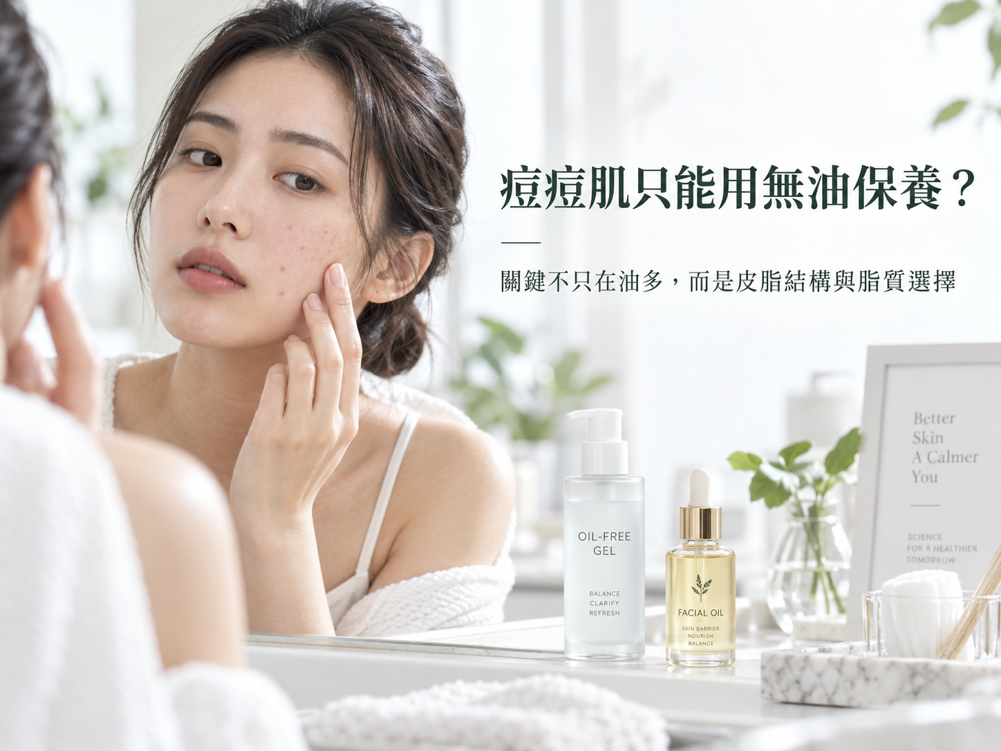 痘痘肌只能用無油保養？拆解皮脂結構與致粉刺成分的真實關聯