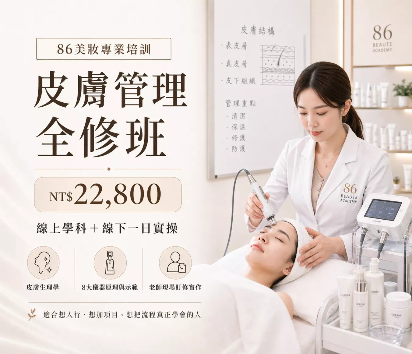 皮膚管理全修三證班