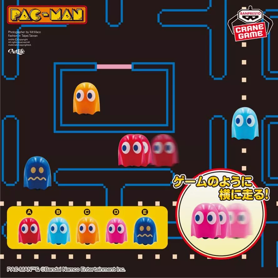 ArtLife @ BANDAI 2024 パックマン PACMAN プルバックカー ゴースト小精靈 吃豆人 迴力車