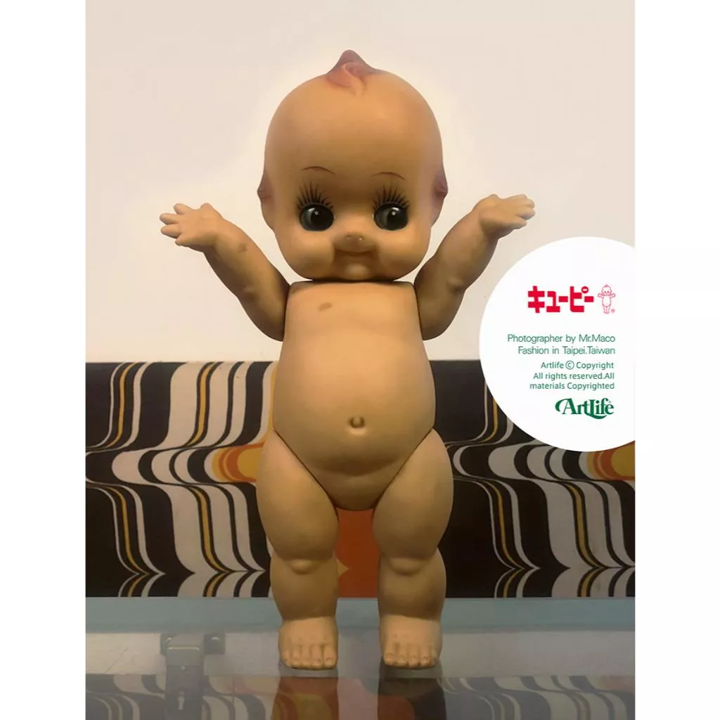 ArtLife @ キューピー Kewpie キューピーちゃん 緑羽根 昭和レトロ 綠翅膀 古董 Q比 日本製