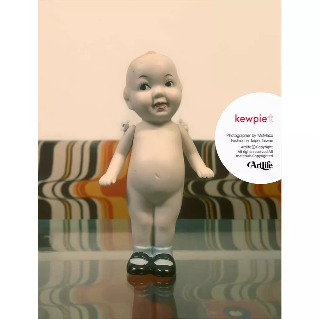 Artlife @ SHACKMAN 80s KEWPIE キューピー Antique 陶器 人形 Q比