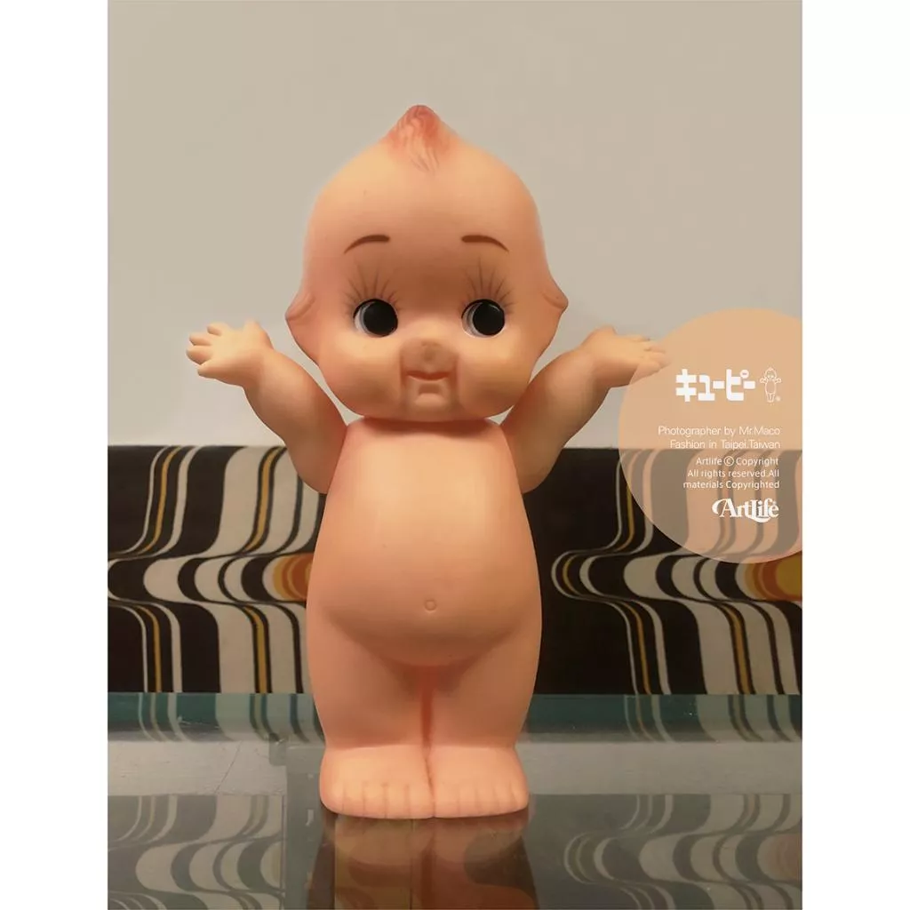 ArtLife @ キューピー Kewpie 赤い羽根 刻印あり キューピー人形 懐かしい 当時物 Q比