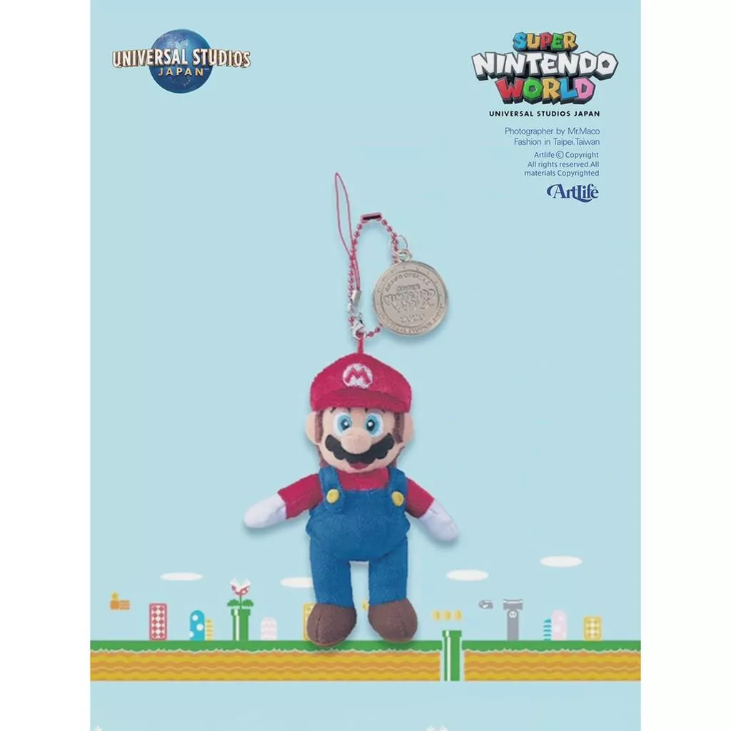 Artlife @ USJ Nintendo 日本環球 任天堂 MARIO KEYCHAN 超級瑪利歐 金幣 鑰匙圈
