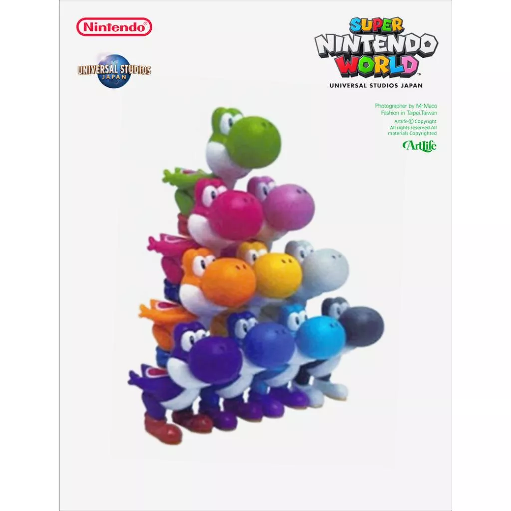 Artlife @ USJ 2022 Nintendo 任天堂 MARIO YOSHI 日本環球 瑪利歐 耀西 疊疊樂