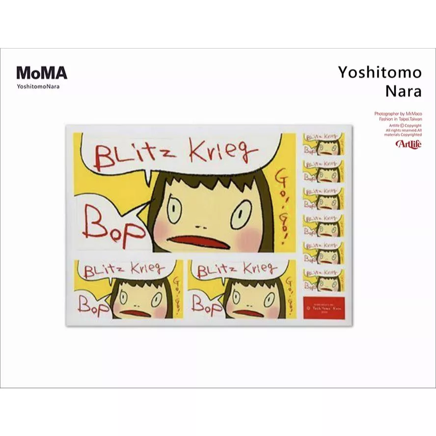 ArtLife @ 奈良美智 Yoshitomo Nara MoMA Blitz Krieg ステッカー 日本限定 貼紙