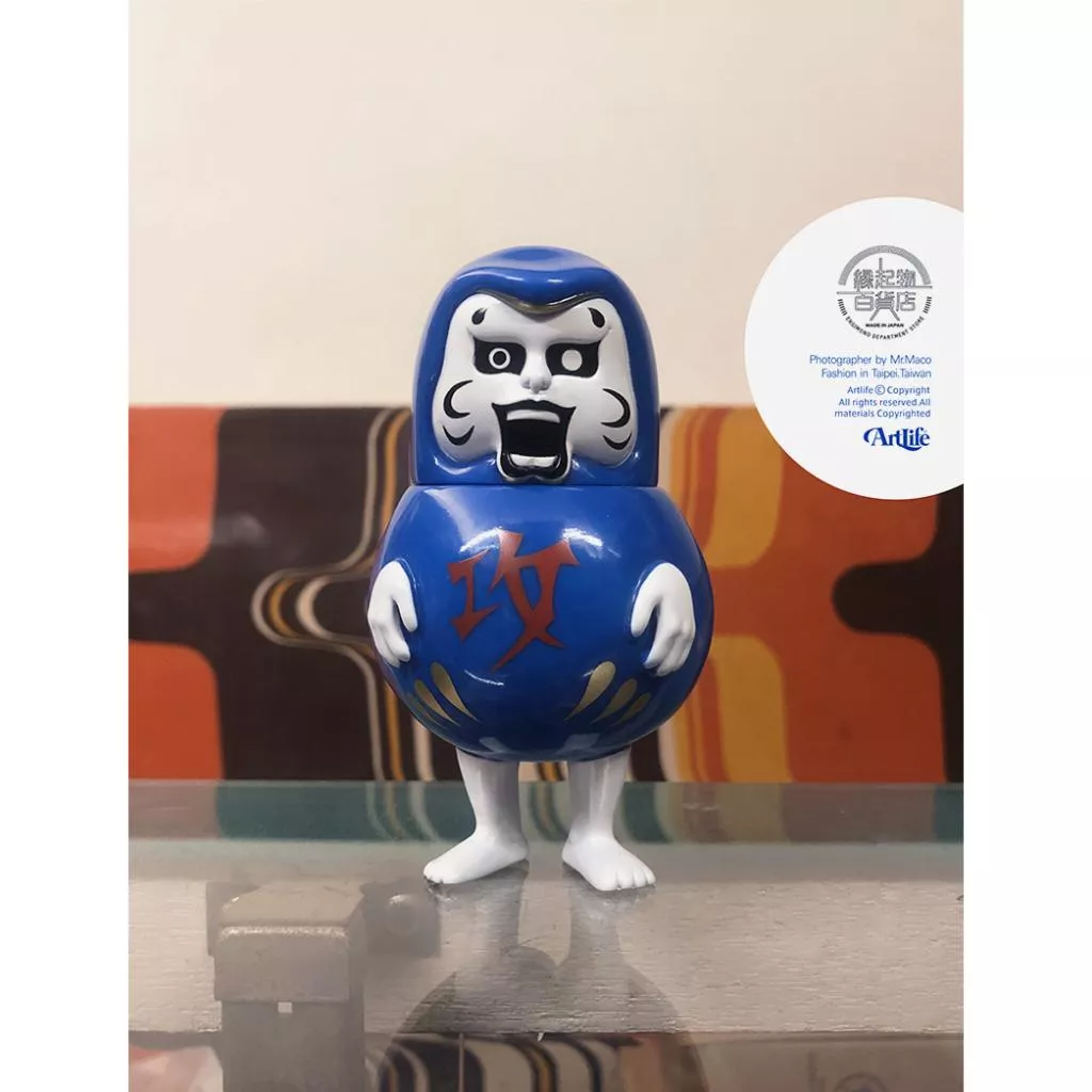 ArtLife @ 縁起物百貨店 PUNK DRUNKERS あいつマル BLUE 縁起物 不倒翁 中古品