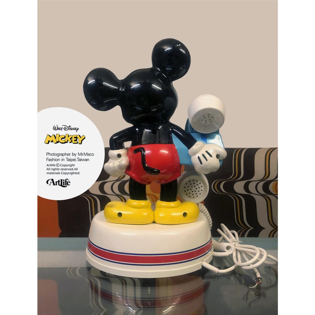 昭和レトロ ミッキー 電話 レトロ Artlife WaitDisney MICKEY ミッキー