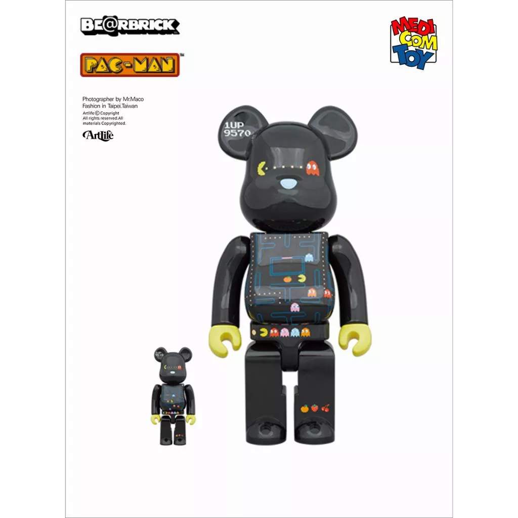 Artlife @ MEDICOM 2020 BE@RBRICK PACMAN 100％ 400% 吃豆人 小精靈