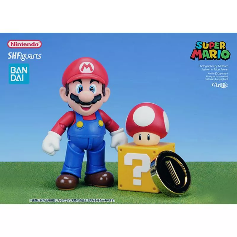 Artlife @ BANDAI 2017 任天堂 S.H.Figuartsマリオ MARIO 金幣 蘑菇 超級瑪利歐