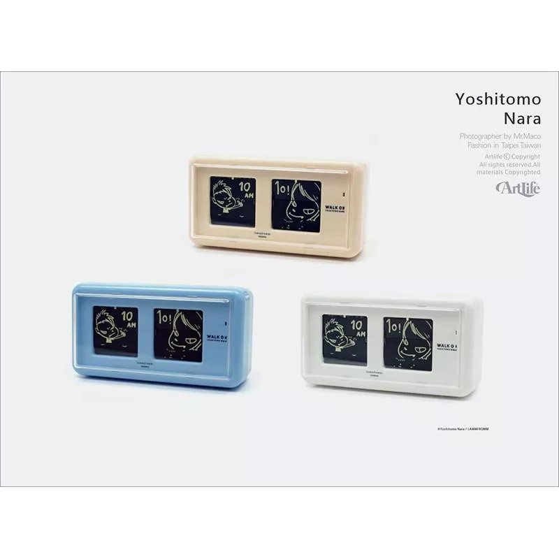 ArtLife @ 奈良美智 ならよしとも Yoshitomo Nara TWENCO 置時計 翻頁鐘 全3色