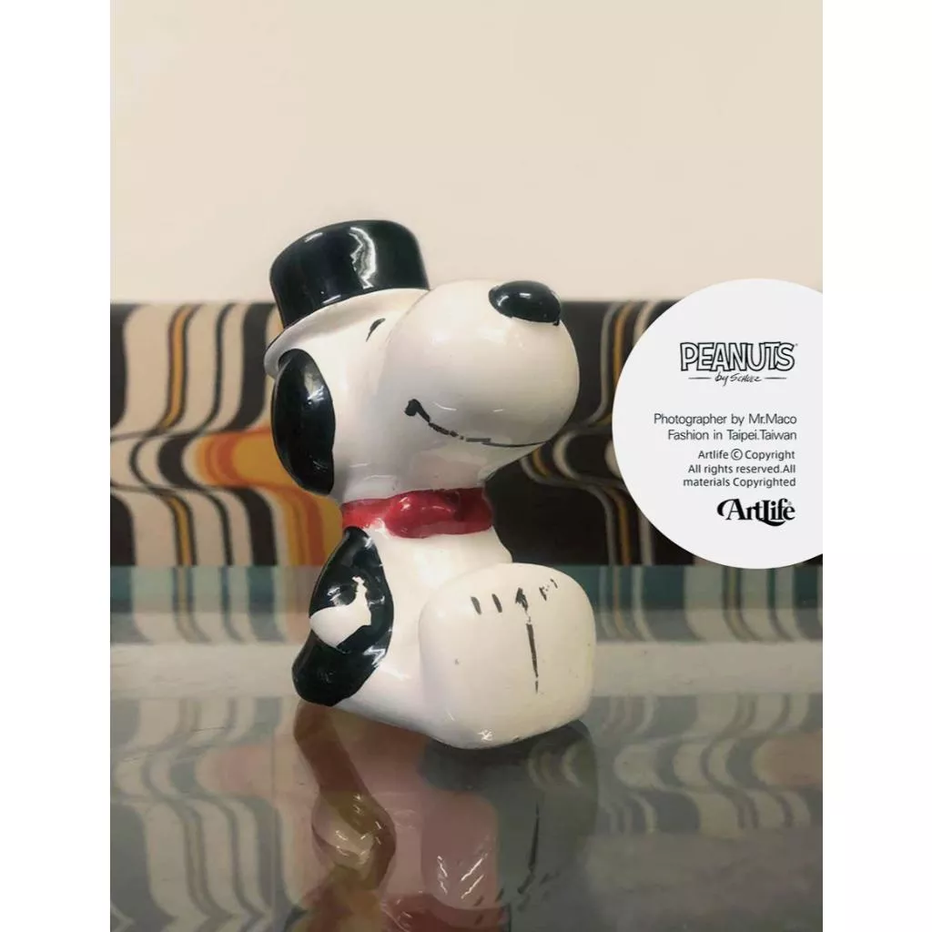 Artlife ㊁ PEANUTS SNOOPY Gentleman Ceramic BANK 史努比 陶瓷 存錢桶