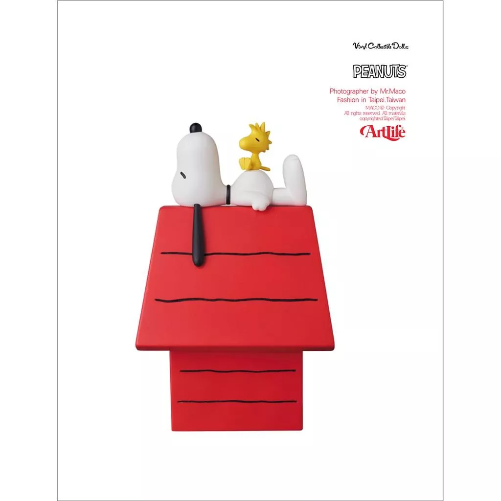 Artlife @ MEDICOM VCD PEANUTS SNOOPY WOODSTOCK & 小屋 經典絕版 史努比