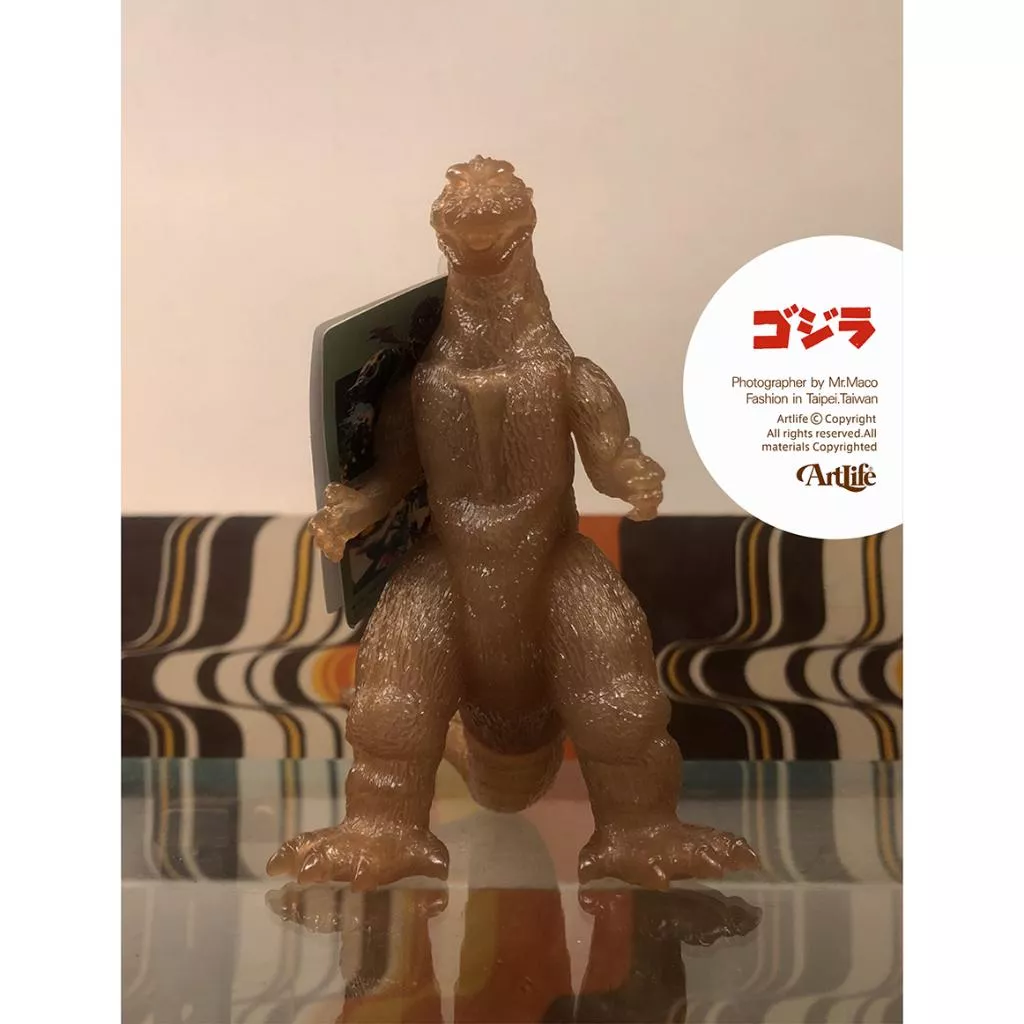 Artlife @ BANDAI ソフビ 東宝怪獣シリーズ 初代 ゴジラ GODZILLA 1954 茶透 哥吉拉