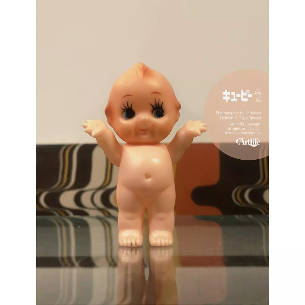 ArtLife @ キューピー Kewpie 横目 昭和レトロ 当時物 ソフビ 人形 日本製 Q比