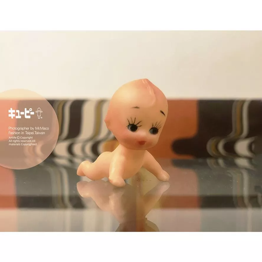 ArtLife @ キューピー Kewpie 伏せ 人形 昭和レトロ 当時物 爬行 娃娃 MINI Q比
