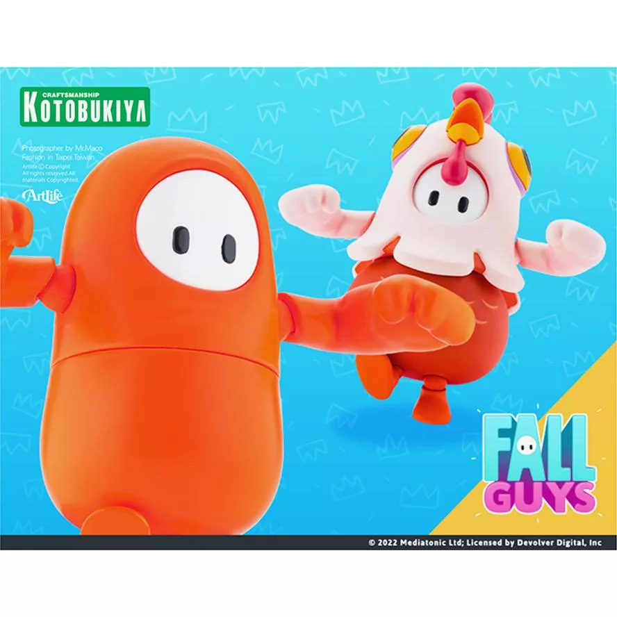 Artlife ㊁ KOTOBUKIYA 壽屋 FALL GUYS コトブキヤ フォールガイズ パック01 公雞 糖豆人