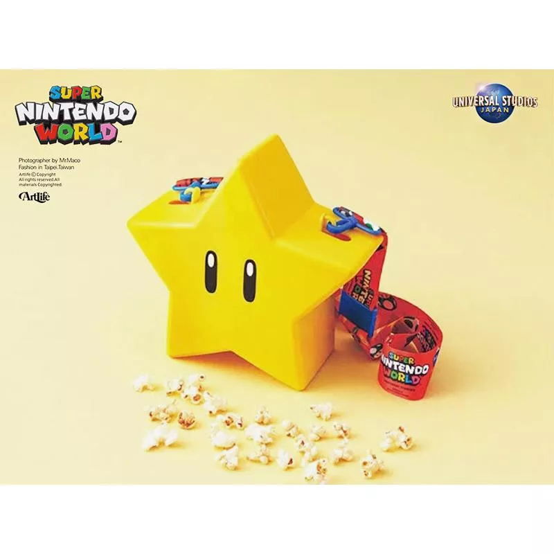 Artlife @ USJ 日本環球 任天堂 スーパースター ポップコーンバケツ MARIO 瑪利歐 無敵星星 爆米花桶