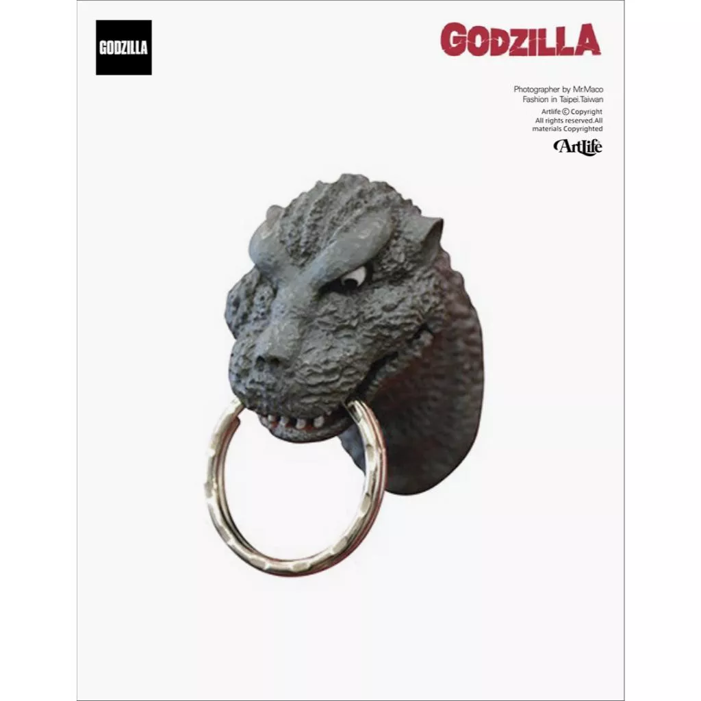 ArtLife @ ゴジラ 1954 GODZILLA マグネットキーリング MAGNET 哥吉拉 磁鐵 鑰匙扣