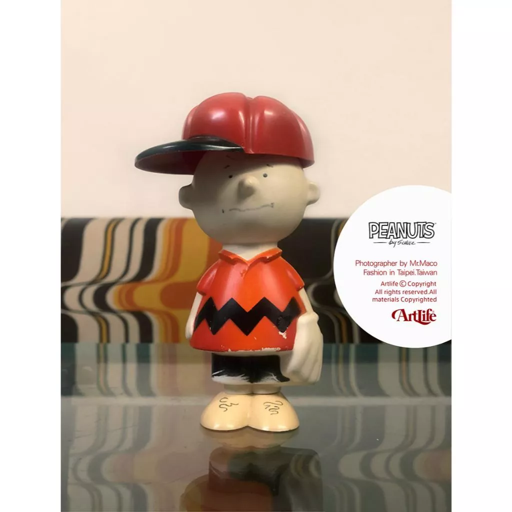 Artlife ㊁ AVON 1970 PEANUTS Charlie Brown 古董 收藏 查理布朗 沐浴罐