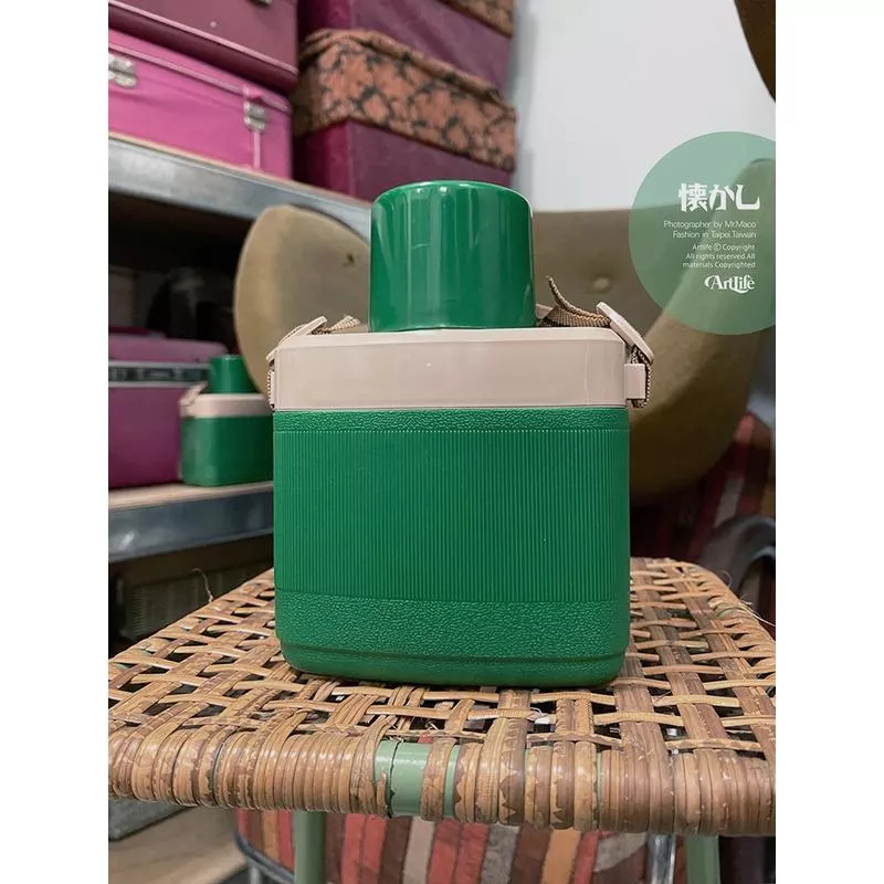 ArtLife @ 昭和レトロ ペコ水筒 グリーン 古道具 VINTAGE 早期古董 水壺