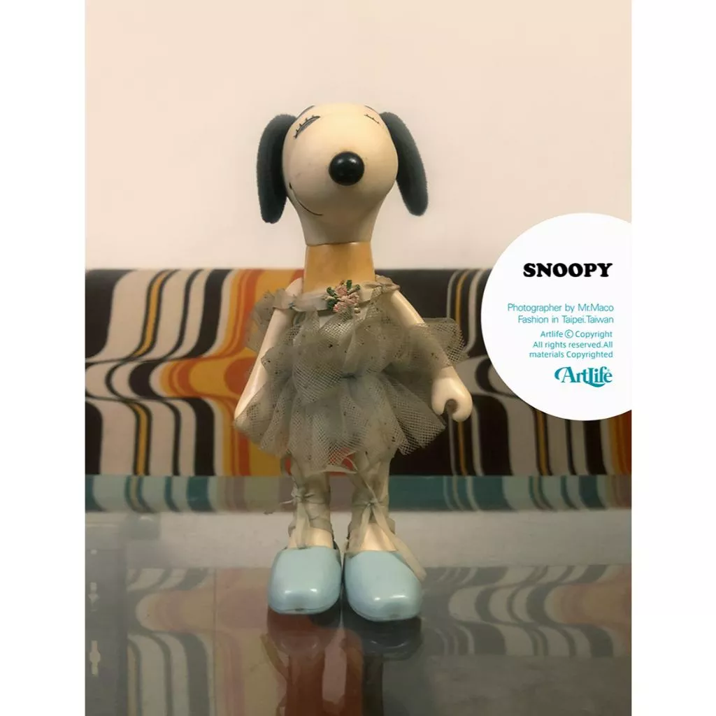 Artlife ㊁ PEANUTS 1982 Knickerbocker BELLE SNOOPY 史努比 芭蕾 貝菈