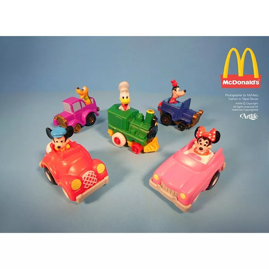 Artlife ㊁ McDonald's 1988 DISNEY LOOSE MICKEY 迪士尼 米奇 米妮 小車