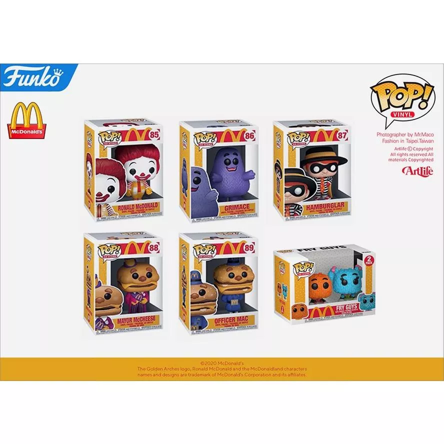Artlife ㊁ FUNKO POP AD ICONS! MCDONALDS Happy Meal 麥當勞 全6種
