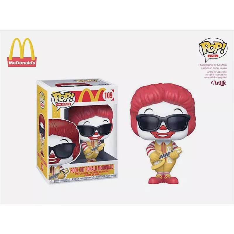 Artlife ㊁ FUNKO POP Ad Icons McDonalds ROCK 搖滾 吉他 麥當勞叔叔