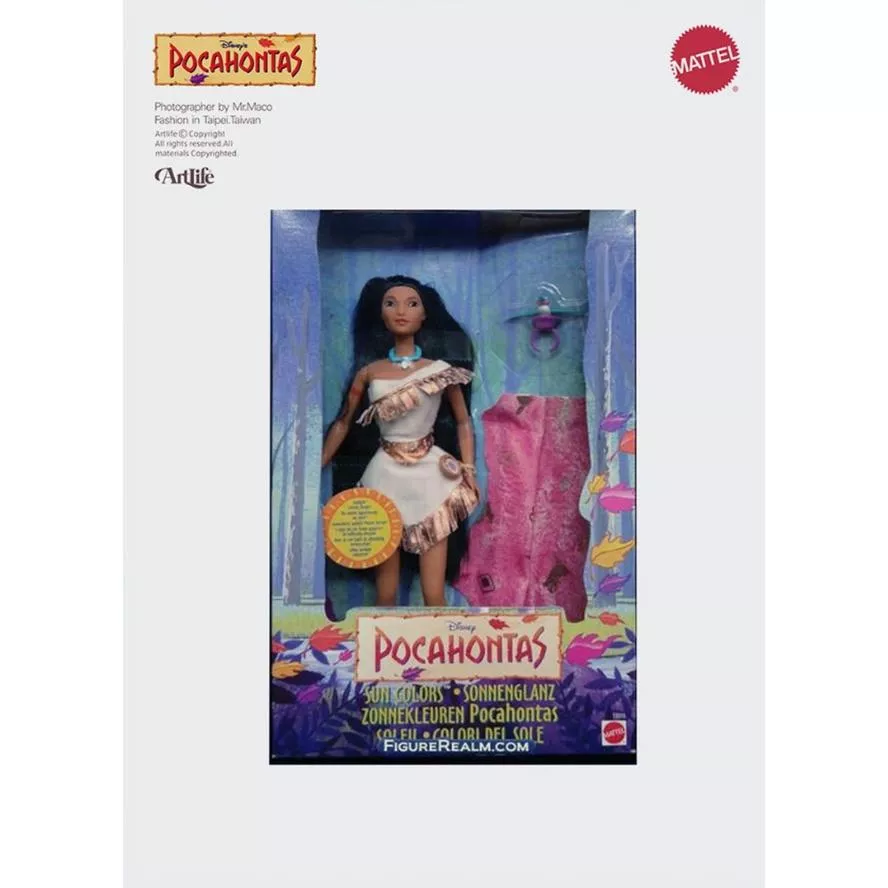 Artlife ㊁ MATTEL 1995 BARBIE DISNEY Pocahontas 迪士尼 風中奇緣 芭比娃娃