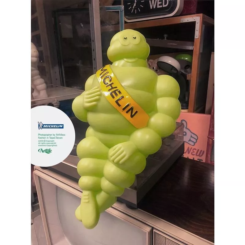 Artlife ㊁ MICHELIN 70S VINTAGE Bibendum 稀有古董 店頭收藏 綠 米其林