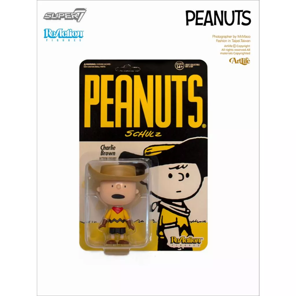 Artlife ㊁ SUPER7 2019 ReAction PEANUTS SNOOPY 史努比 查理布朗