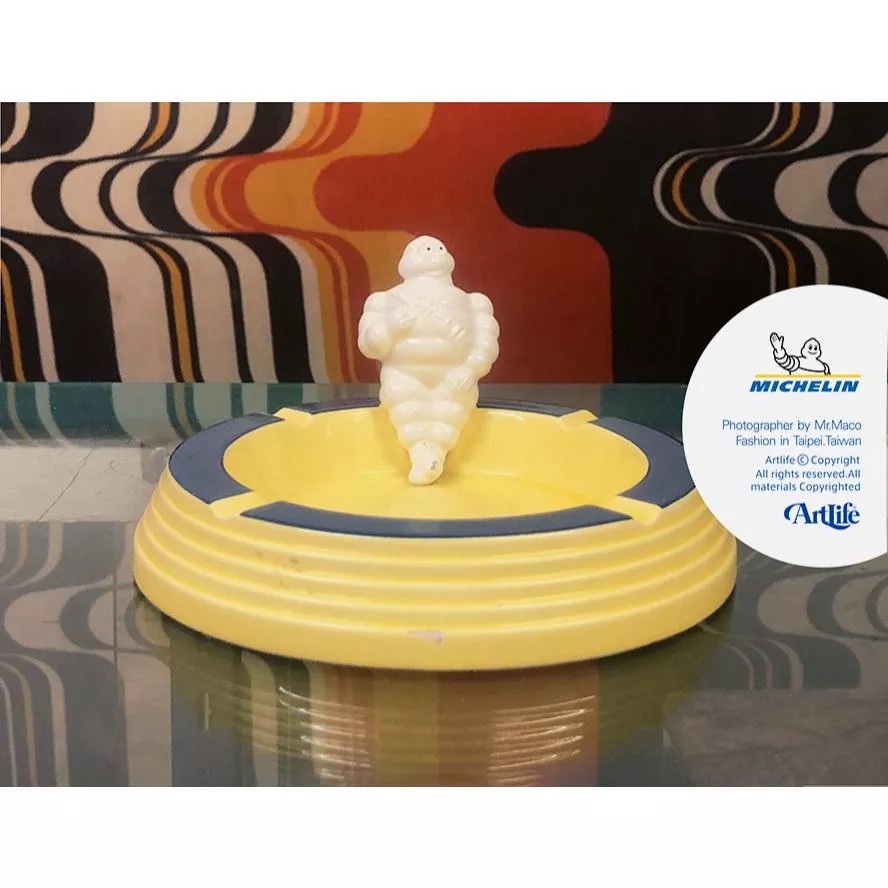 Artlife ㊁ MICHELIN ミシュランマン ムッシュビバンダム 陶器製 灰皿 米其林