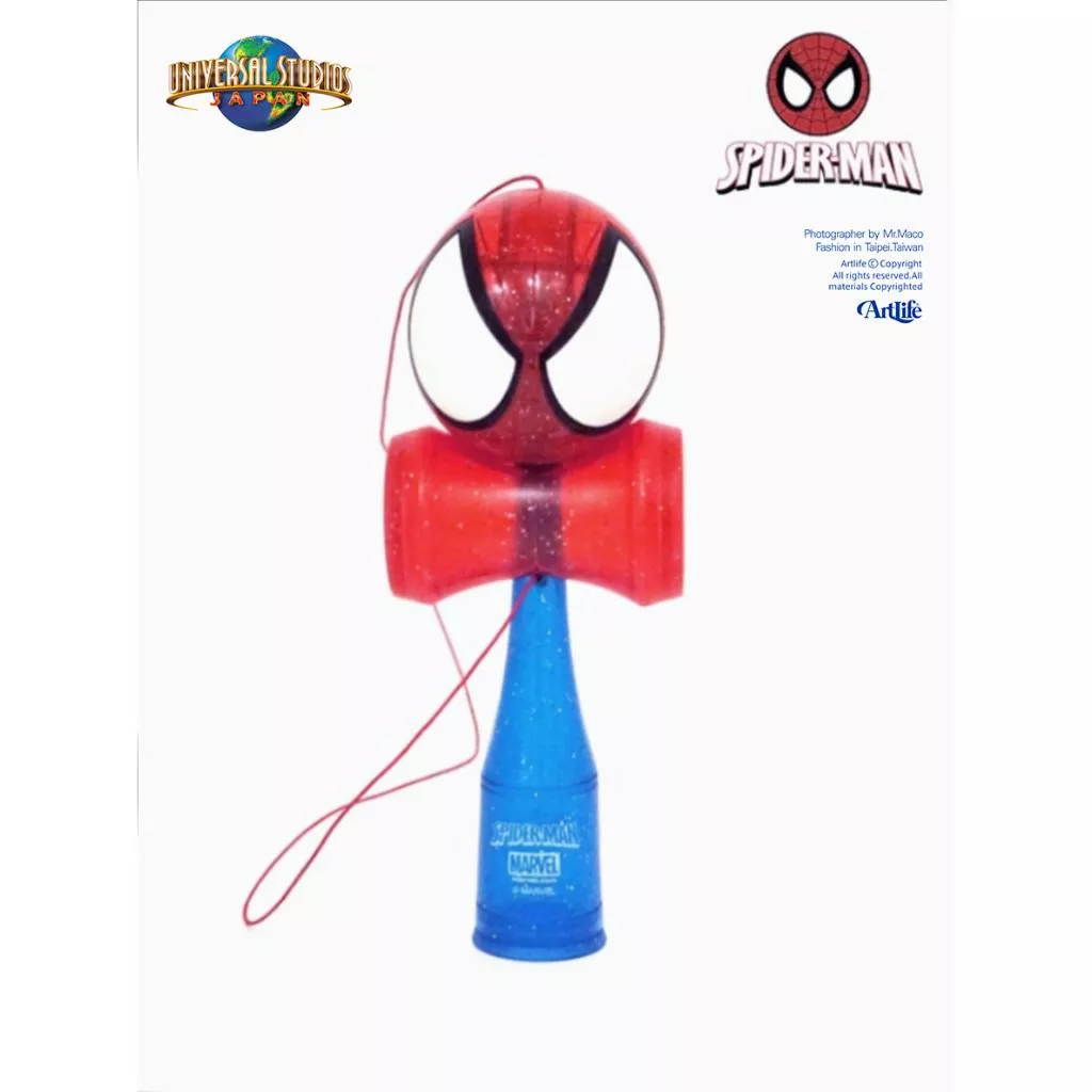 Artlife ㊁ USJ ブラック スパイダーマン けん玉 MARVEL SPIDERMAN 大阪環球 蜘蛛人 劍玉