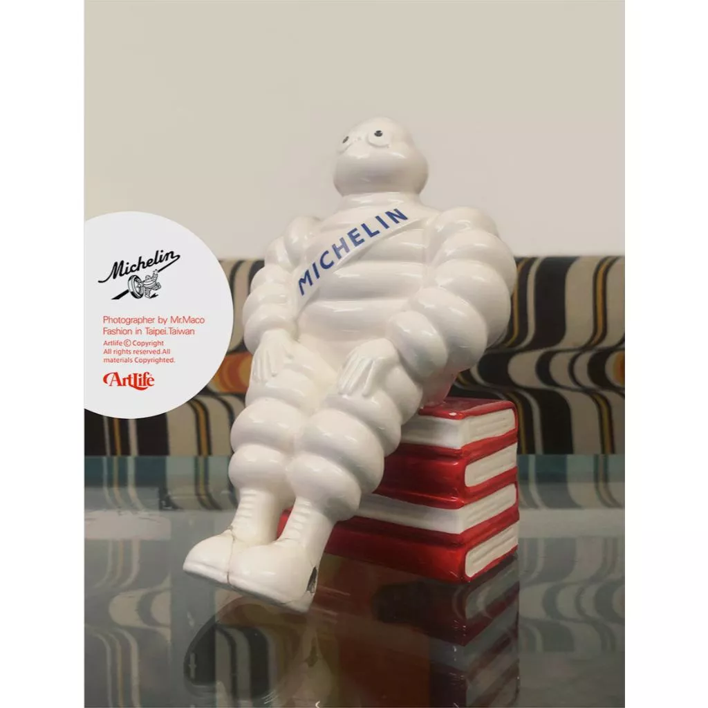 Artlife ㊁ Michelin ミシュラン Ceramics 赤 BANK 陶瓷 昭和レトロ 貯金箱 米其林