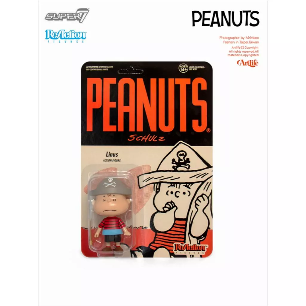 Artlife ㊁ SUPER7 2019 ReAction PEANUTS SNOOPY LINUS 史努比 奈勒斯