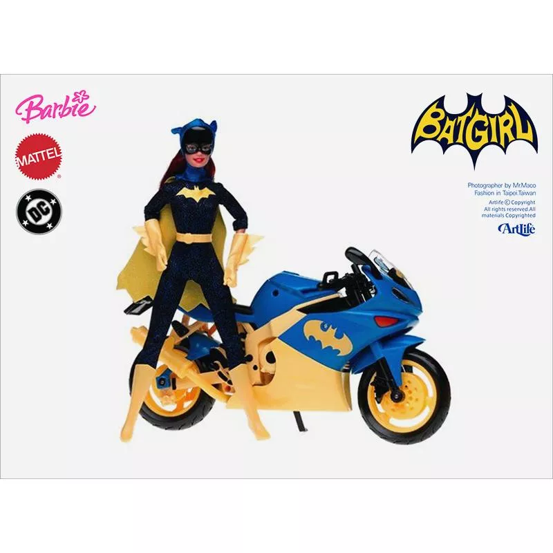 Artlife ㊁ MATTEL 2003 Barbie DC Batgirl Motorcycle 蝙蝠女 摩托車