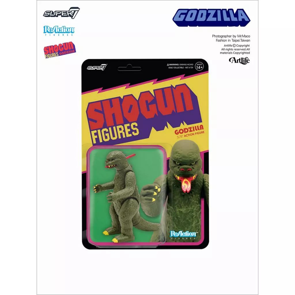 Artlife ㊁ SUPER7 2022 ReAction SHOGUN Godzilla ゴジラ 哥吉拉 吊卡版
