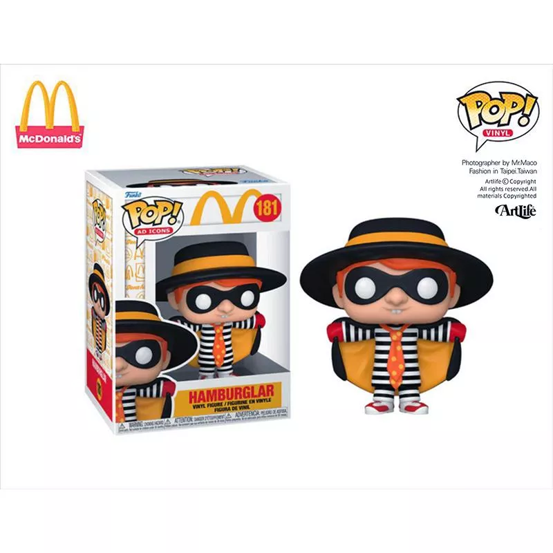 Artlife ㊁ FUNKO POP AD McDonalds Hamburglar 生日派對 麥當勞 漢堡神偷