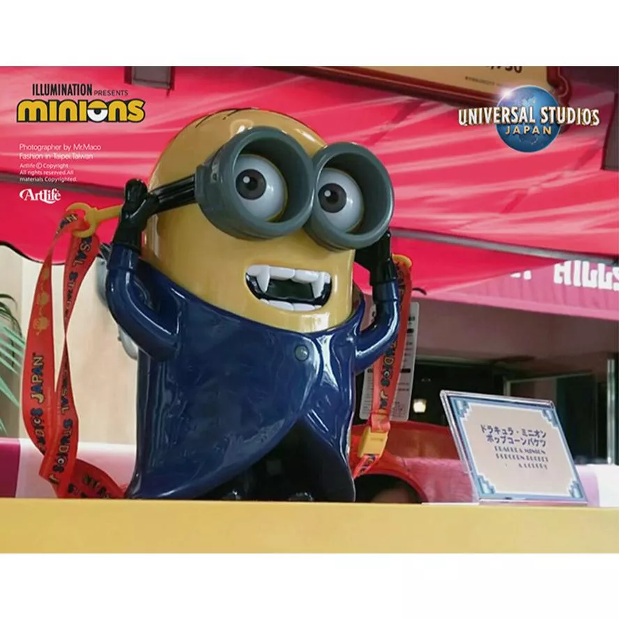 Artlife ㊁ USJ 2015 MINIONS DRACULA ミニオン 日本環球 德古拉 小小兵 爆米花桶
