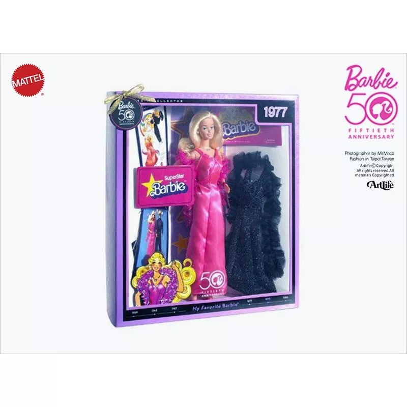 Artlife ㊁ MATTEL Doll 1977 Superstar Barbie NRFB 經典 盒裝 禮服 芭比