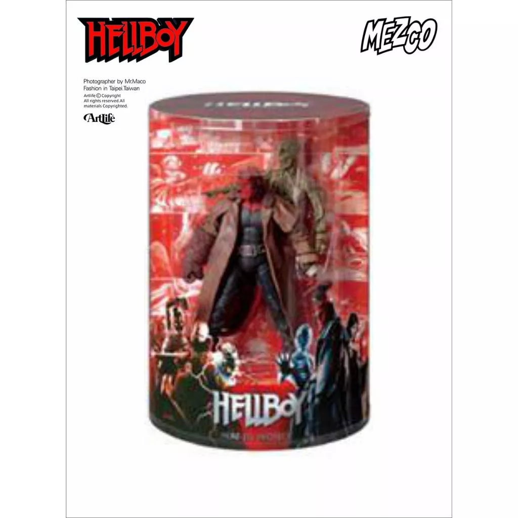 Artlife ㊁ MEZCO 2004 HELLBOY ヘルボーイ 日本限定スペシャルフィギュアBOX 經典 地獄怪客