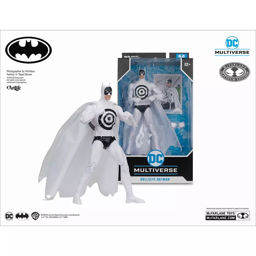 ArtLife ㊁ McFarlane DC BATMAN BULLSEYE 麥法蘭 白金限定版 普魯斯之眼 蝙蝠俠