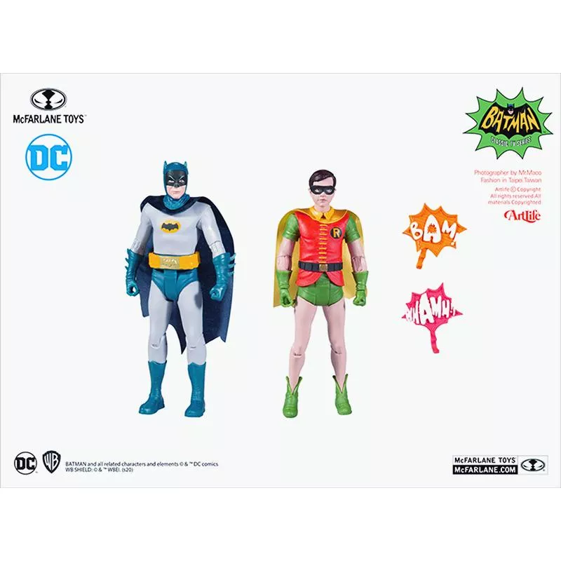 ArtLife ㊁ McFarlane DC BATMAN RETRO TV 1966 麥法蘭 經典 蝙蝠俠 羅賓