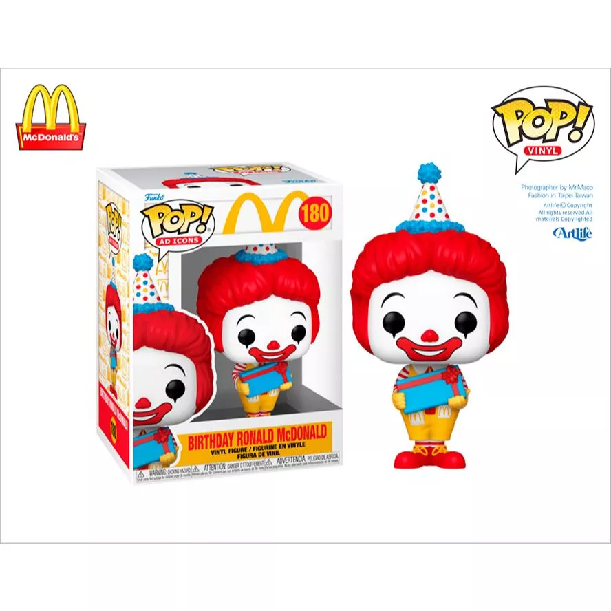 Artlife ㊁ FUNKO POP AD McDonalds BIRTHDAY RONALD 生日派對 麥當勞 叔叔