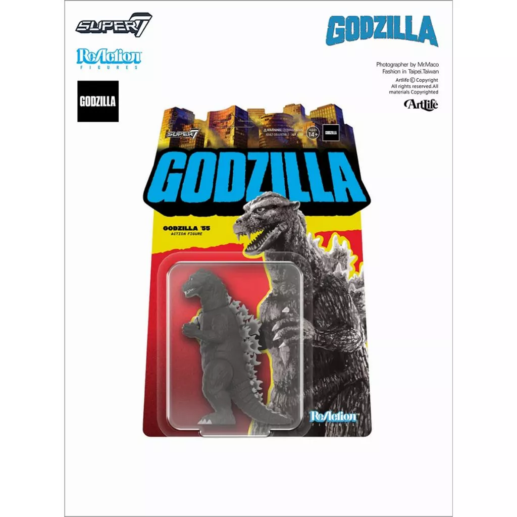 Artlife ㊁ SUPER7 2023 ReAction TOHO Godzilla ゴジラ 1955 東寶 哥吉拉